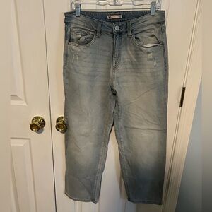 SO Goods For Life Women's 11/30 High Rise Straight Blue Cotton Jean‎